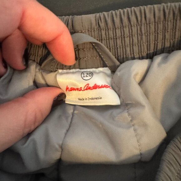 Hanna Andersson Kid's Dark Gray Fully Lined Snowpants w/ Cargo Pockets, Sz 6-7 - Picture 4 of 6